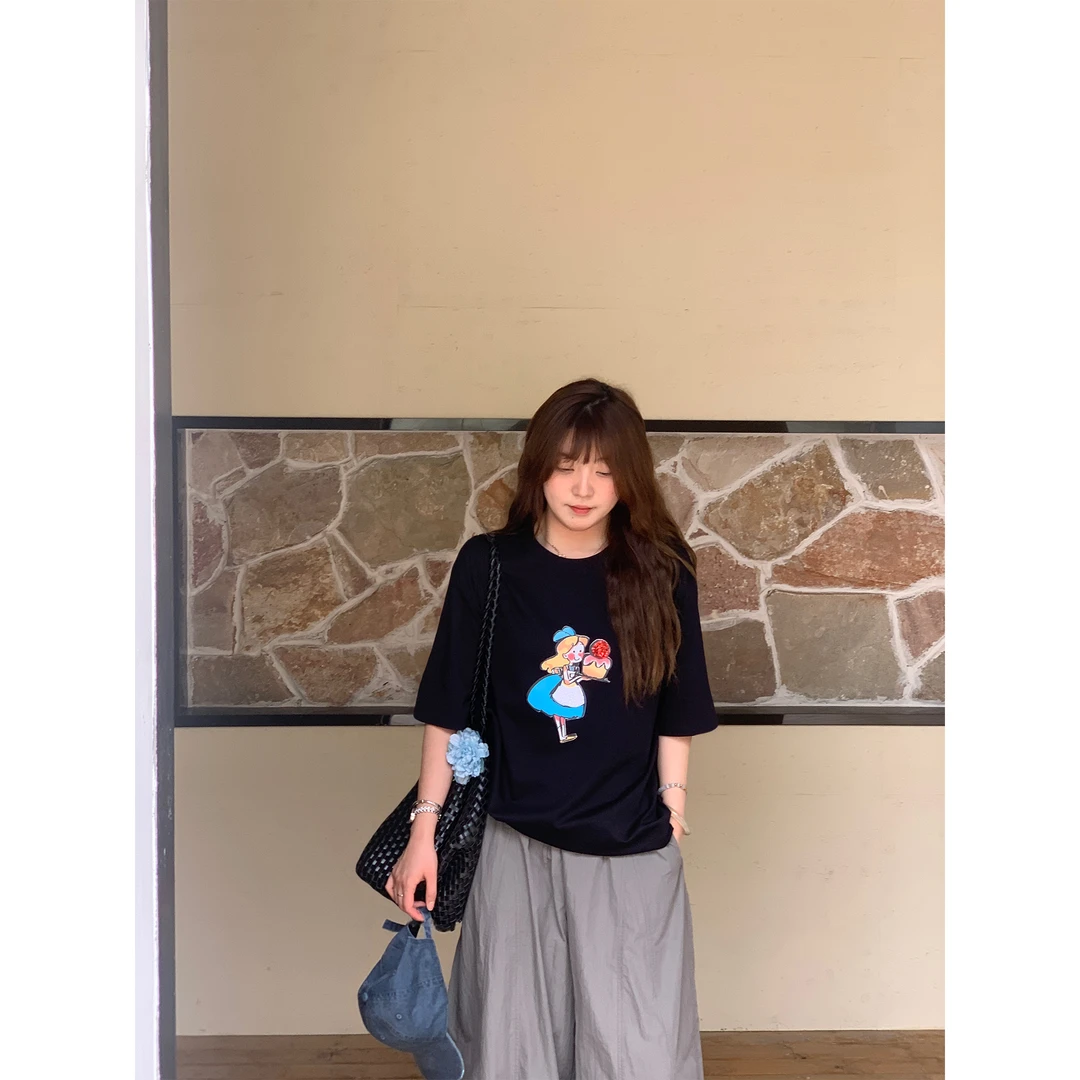 【no退no换】冰淇淋女孩T恤