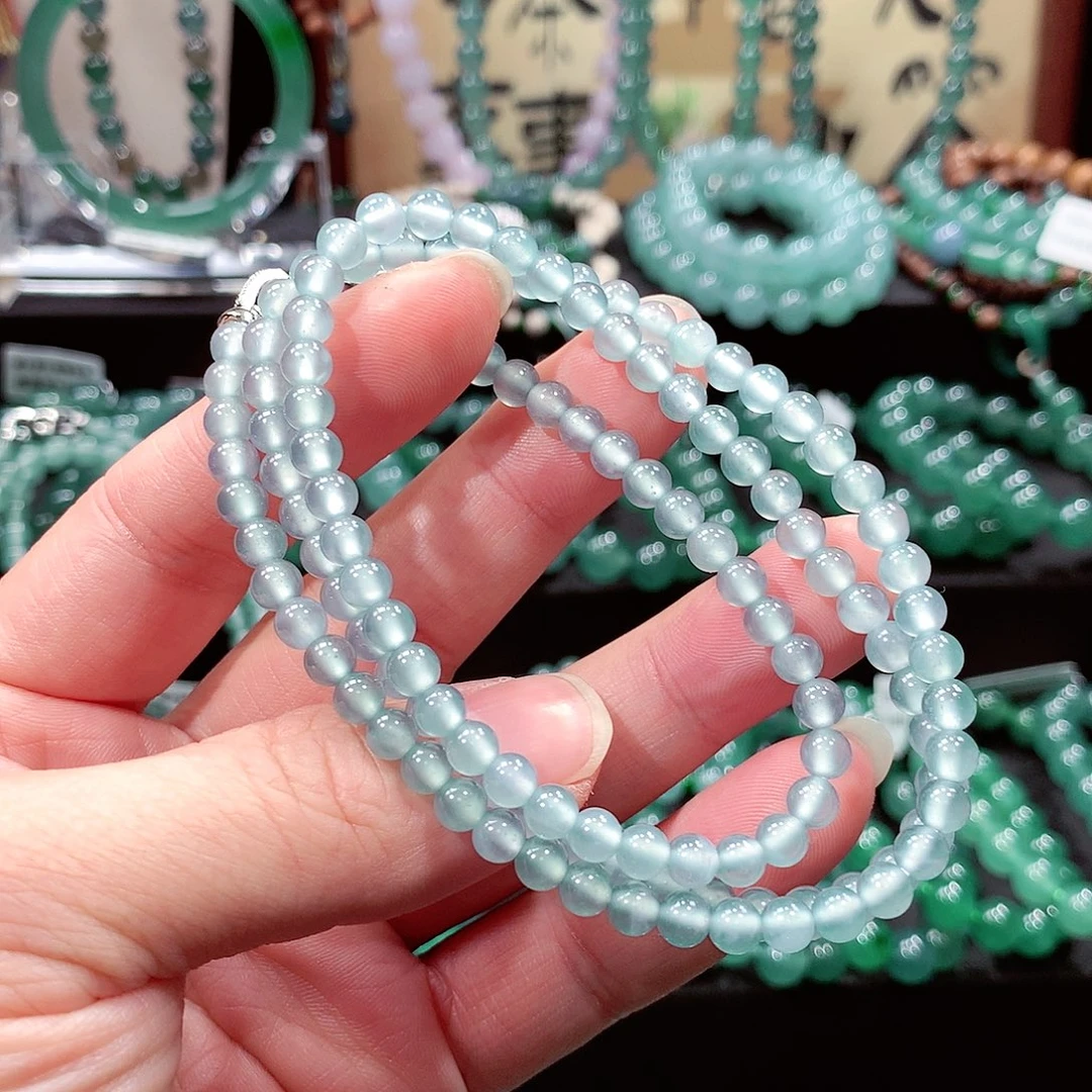 翡翠未镶嵌手链卡5