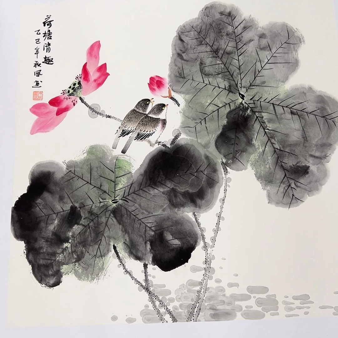 国画宣纸纯手绘作品