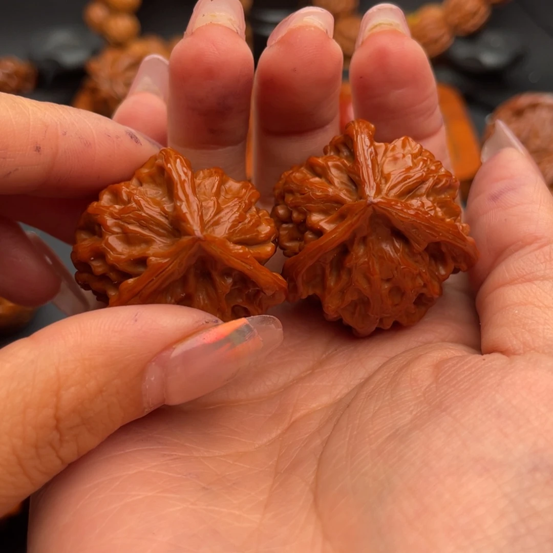 风***旧把件文玩核桃三棱