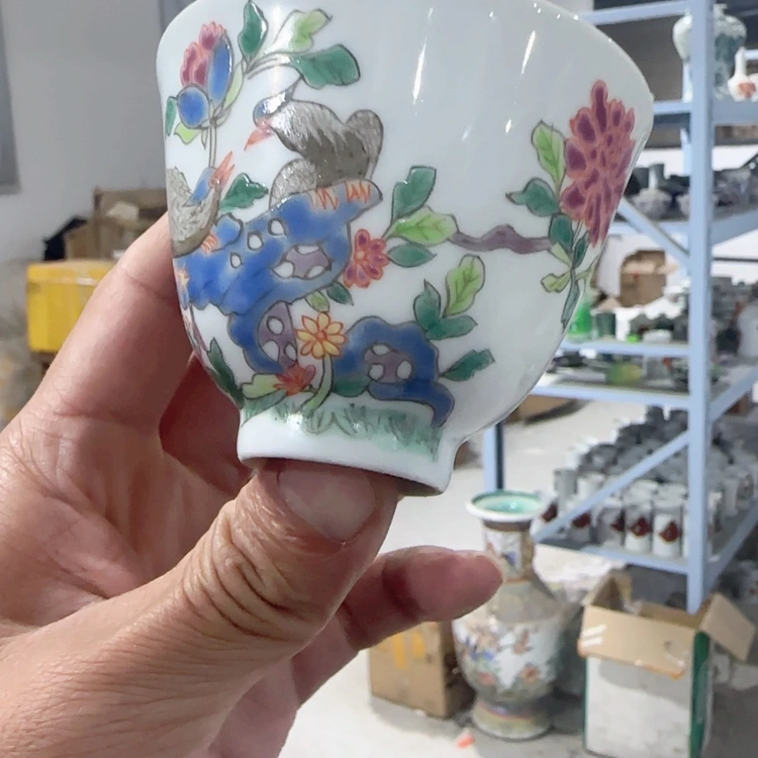 手绘瓷器，全部处理
