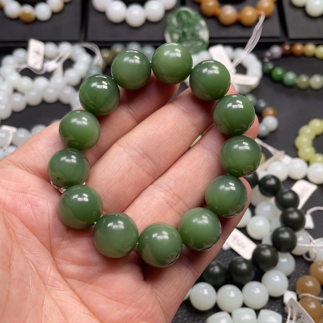 和田玉未镶嵌手链