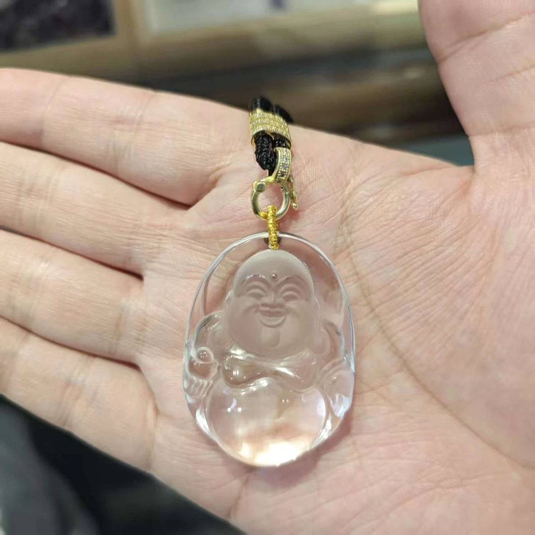 白水晶弥勒佛套绳-多样性发一-251120004