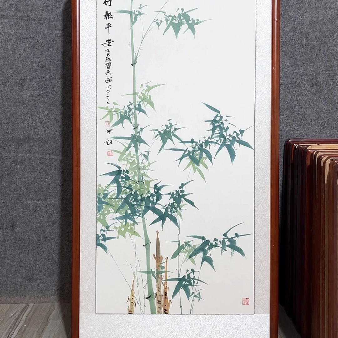 国画书画作品带框63×123
