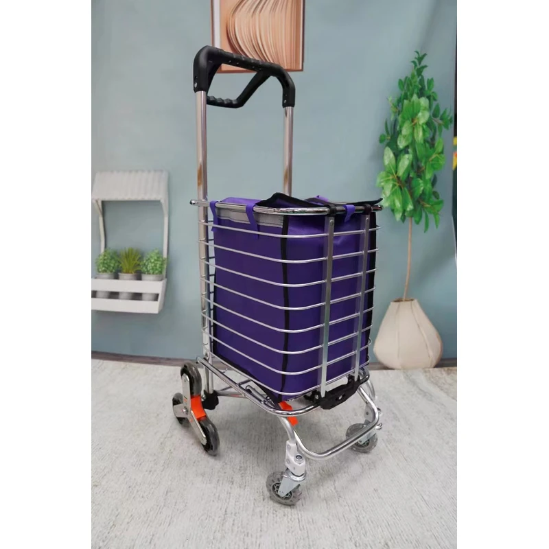 买菜车小拉车家用购物车爬楼可折叠便携老人置物架车推旋转车