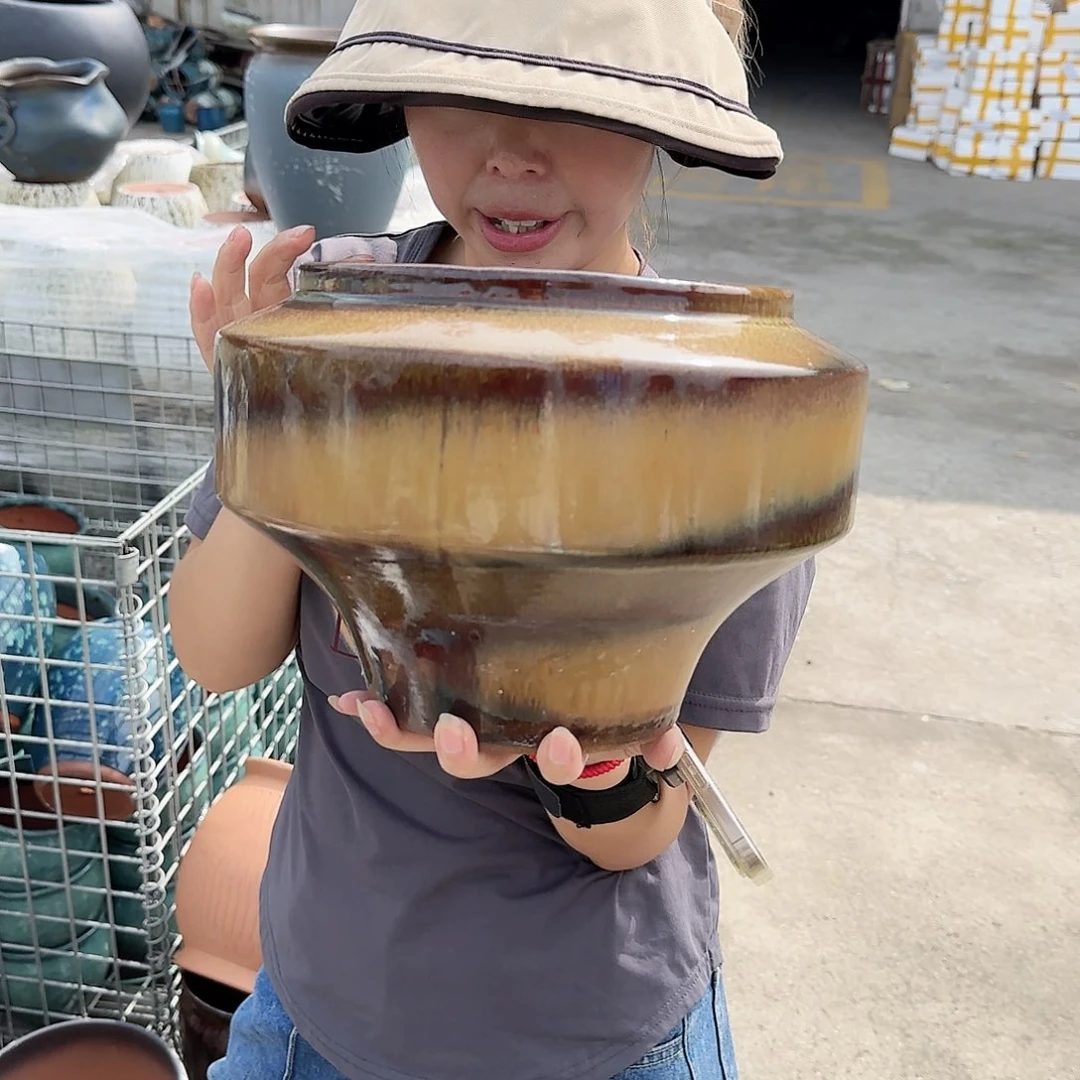 花盆紫砂王嫂花盆1001-166高20口20