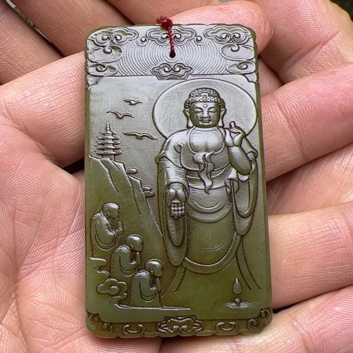 和田玉挂件未镶嵌清**客