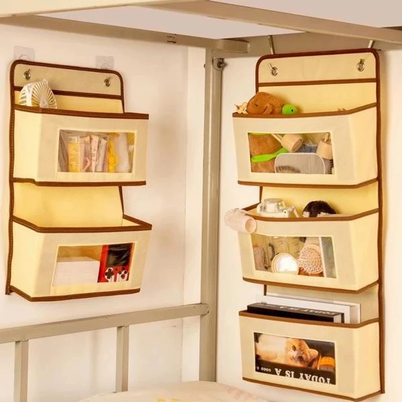 大学生宿舍下铺收纳神器床上床边墙上挂钩置物架寝室上铺床头挂袋