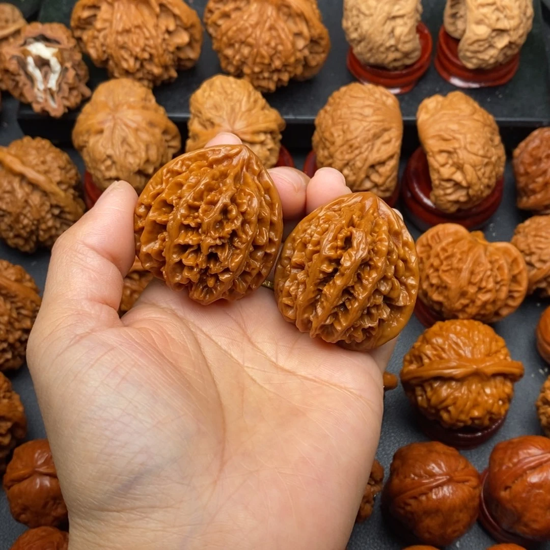 把件文玩核桃39状元冠