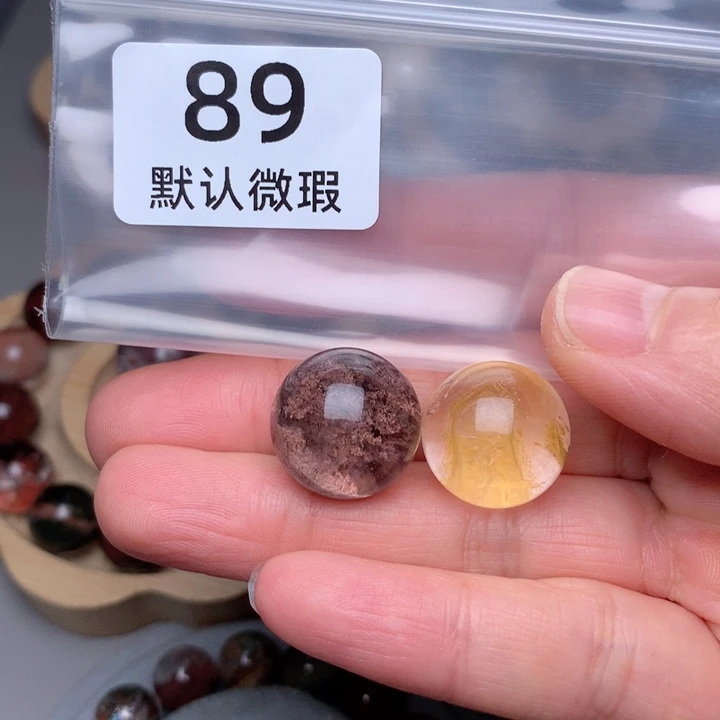 一***鹿颈饰水晶未镶嵌天然水晶单珠