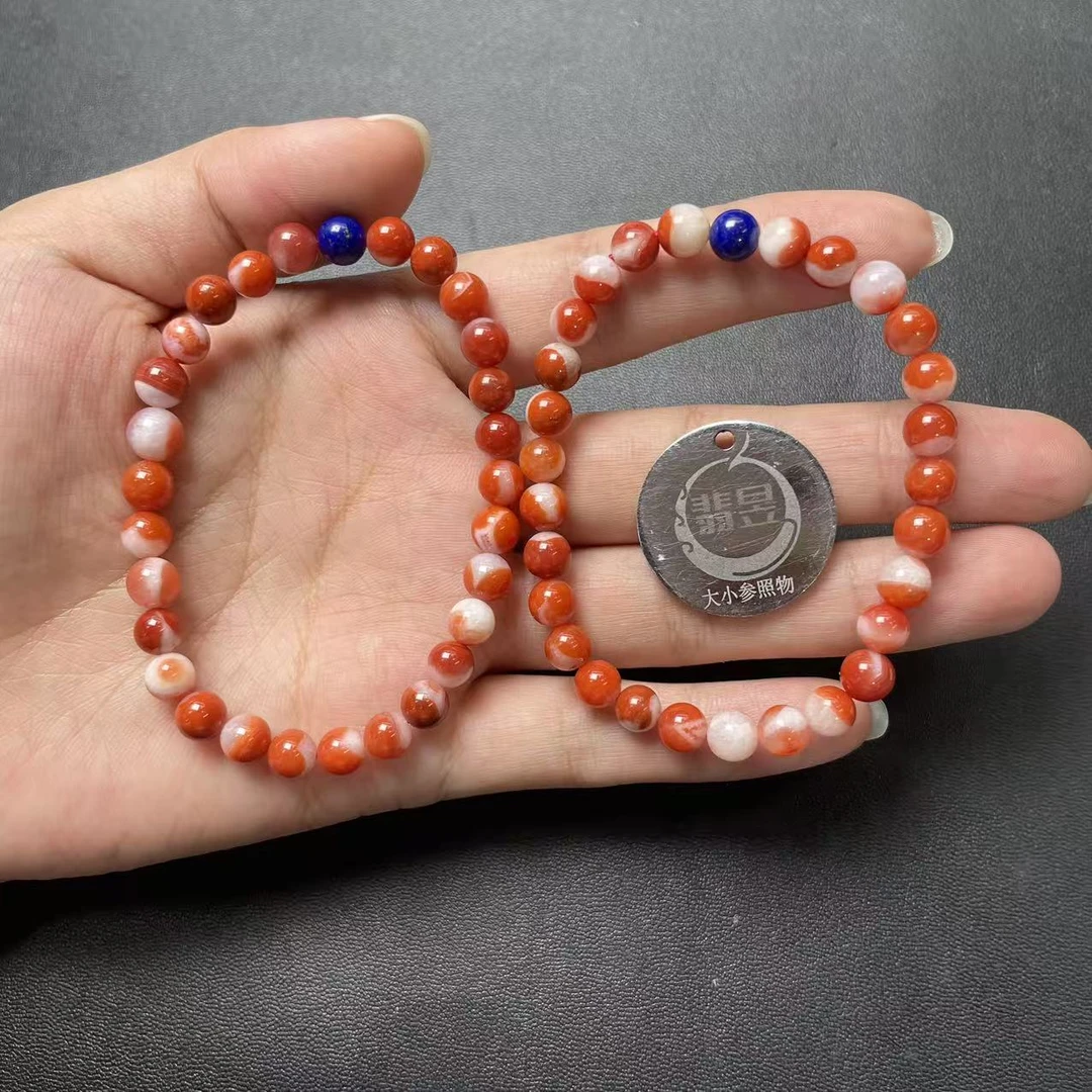 翡昱-N21-51511-南红手串/约6+/约26颗/-多样性发其一