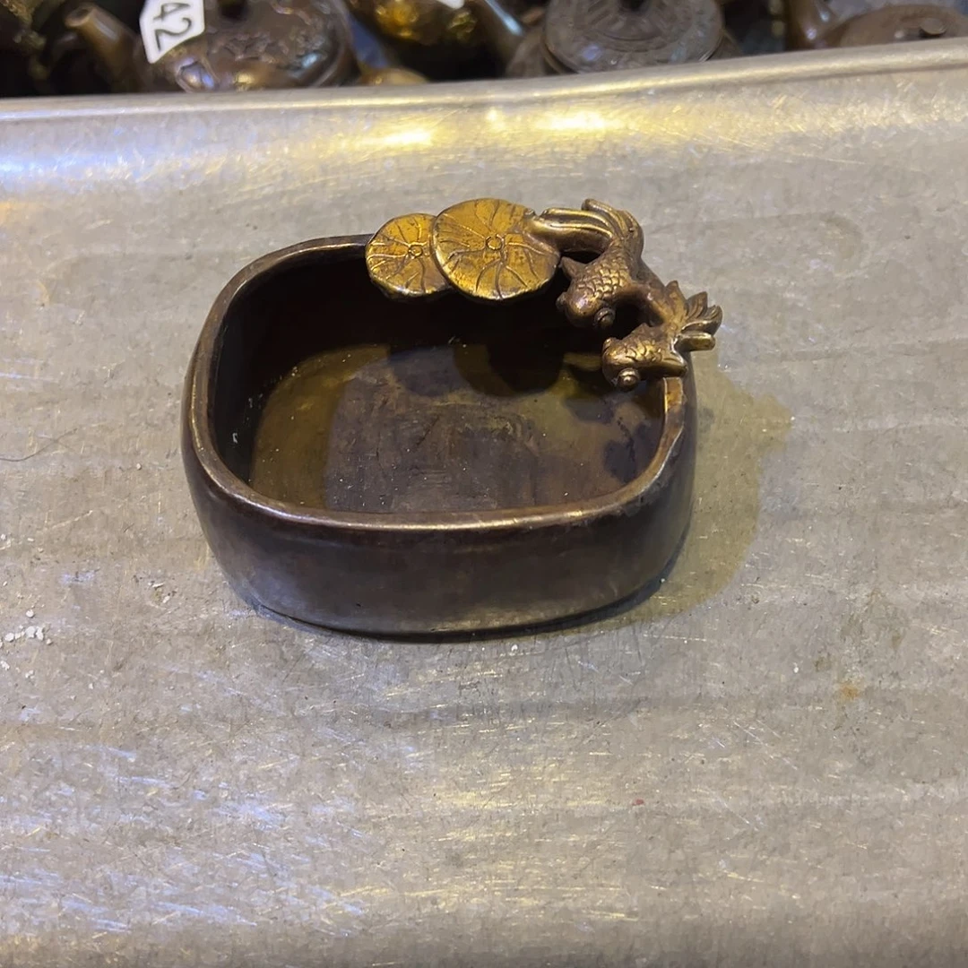 黄铜摆件，文房摆件