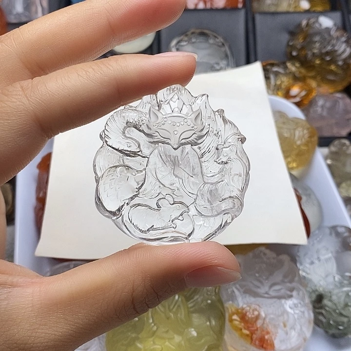 颈饰未镶嵌水晶水晶吊坠