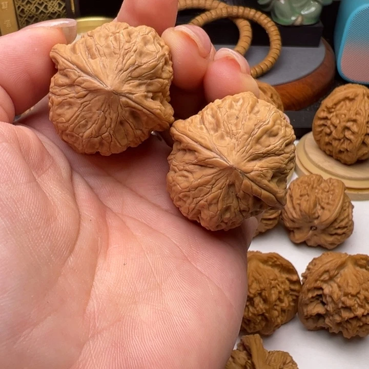 文玩核桃把件静34铁锤全品