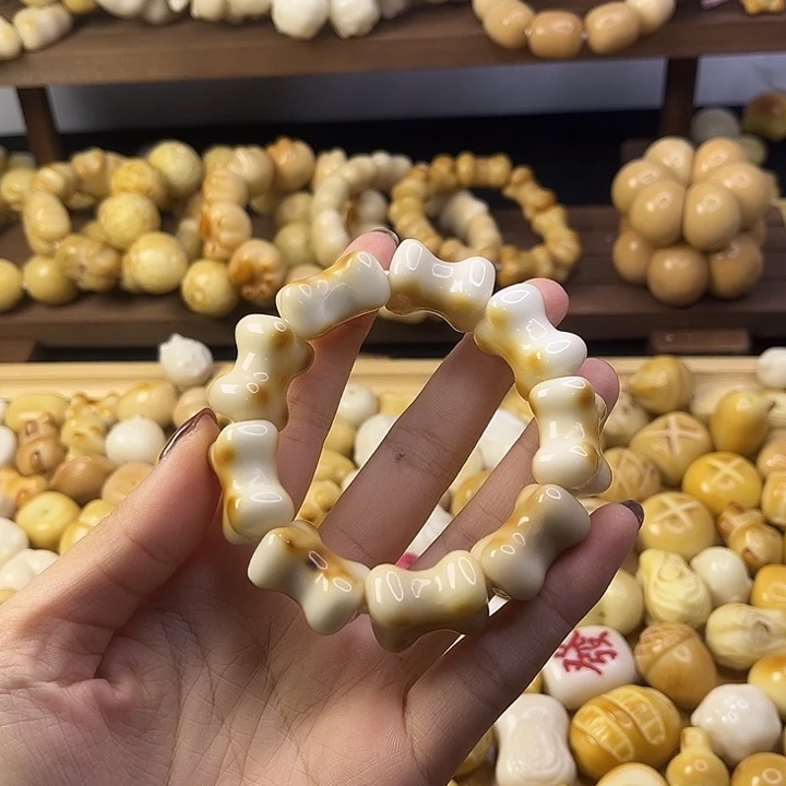 吊坠菩提根/象牙果轻烤骨头卡23