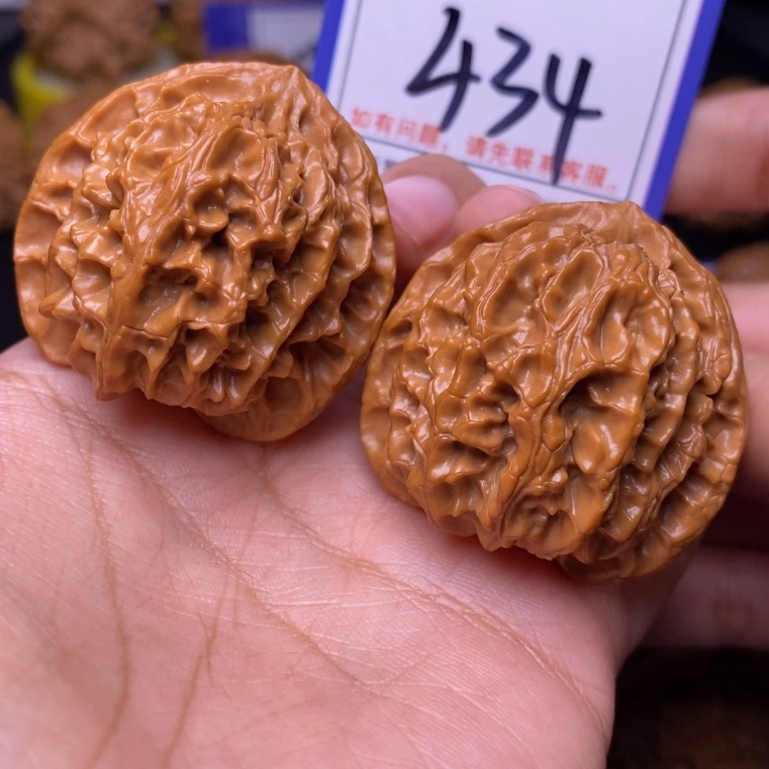 文玩核桃把件40苹果园全品434