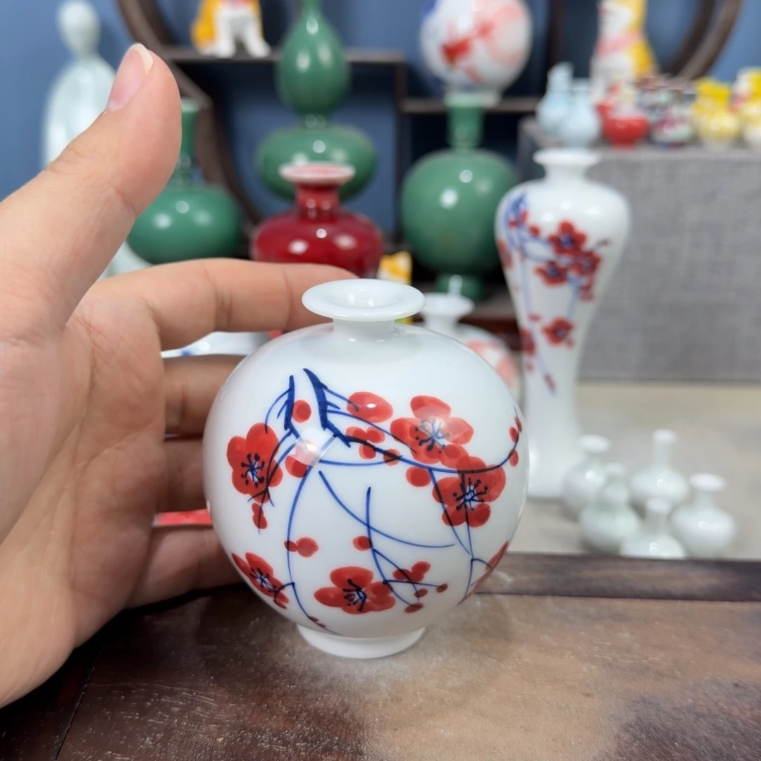 陶瓷手工小花器摆件