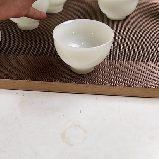 瓷片0*o高档皙白玉瓷主人杯