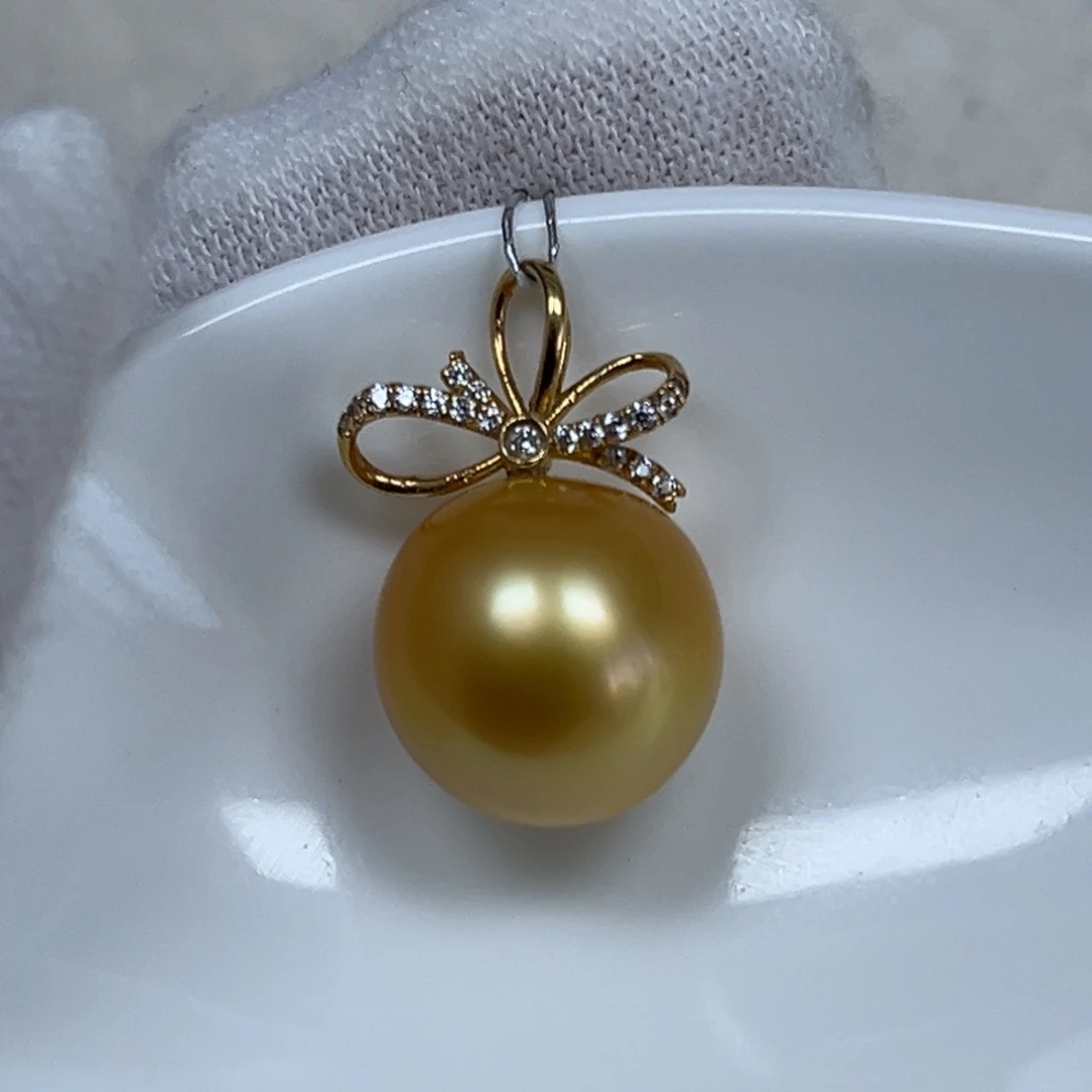 项链海水珍珠18K金镶嵌12.2mm