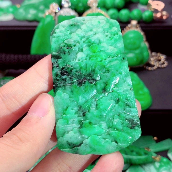 翡翠未镶嵌吊坠(不含链)