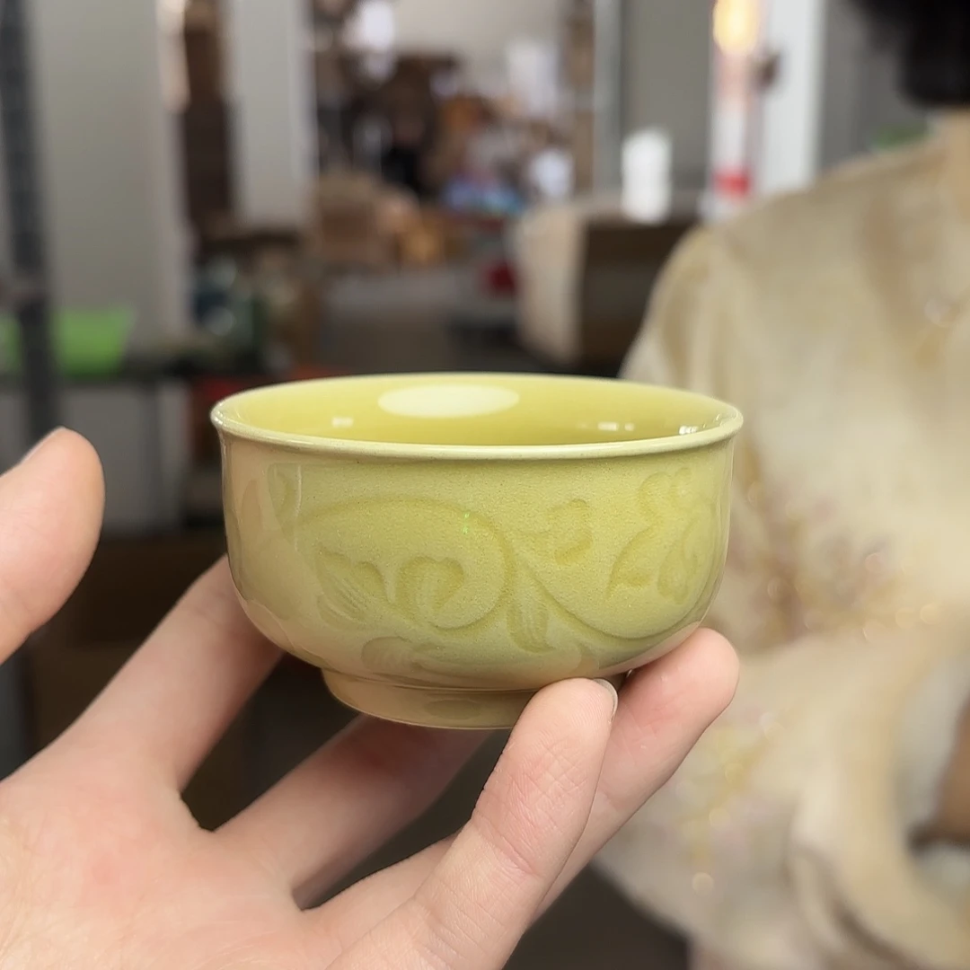 龙泉云间青瓷小米茶器