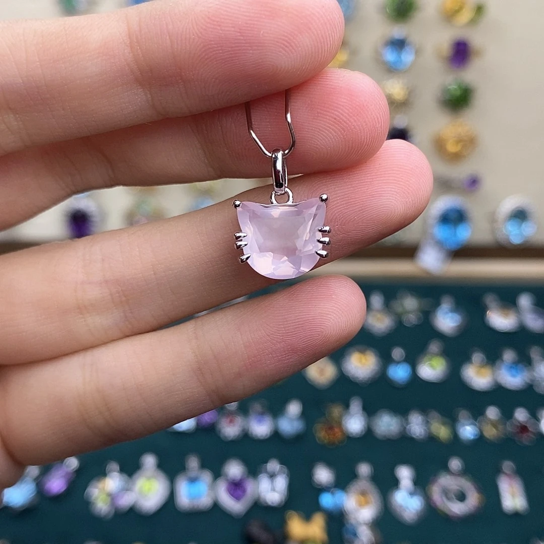 吊坠(不含链)银S925镶嵌水晶（不含证书）