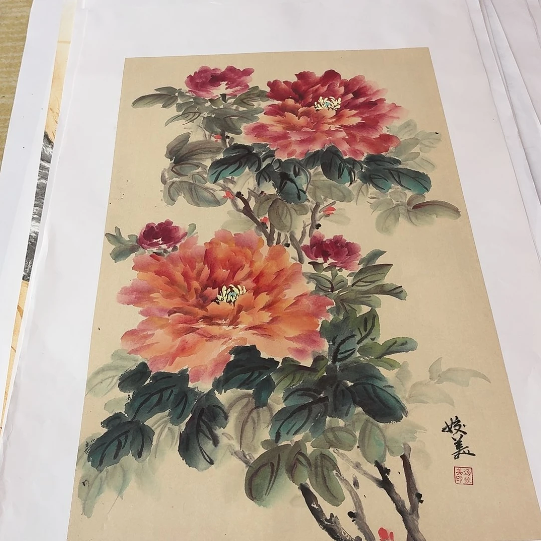 国画80.50手绘作品汤老师