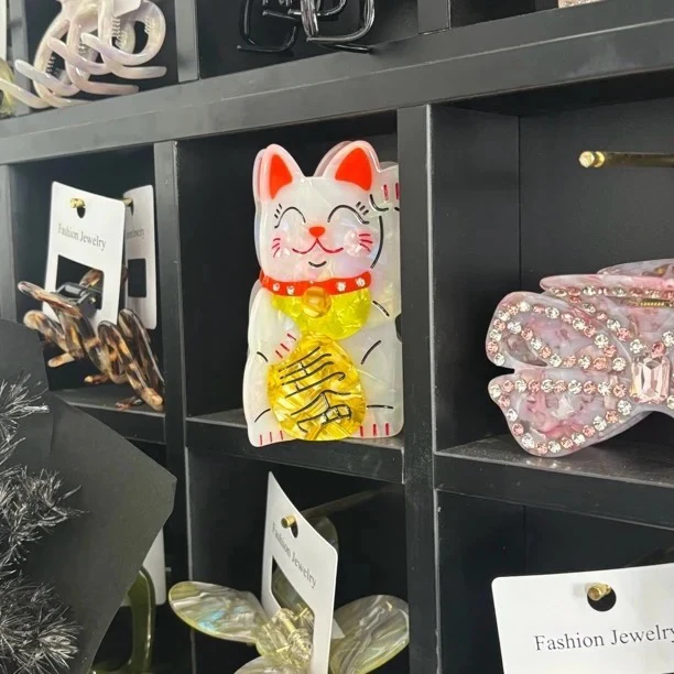 001三彩缎面二色发圈