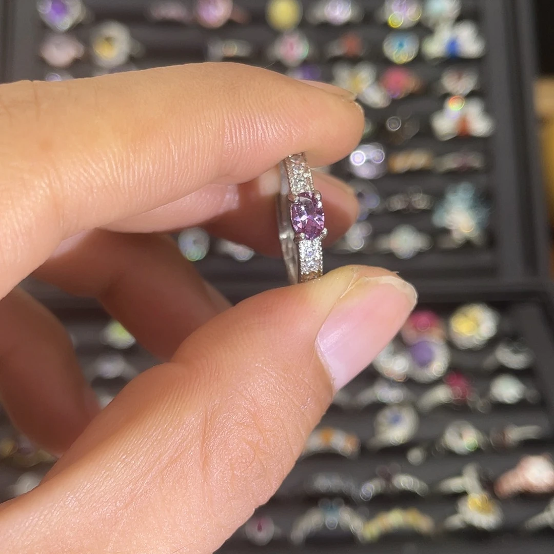 紫晶珠宝半成品未镶嵌