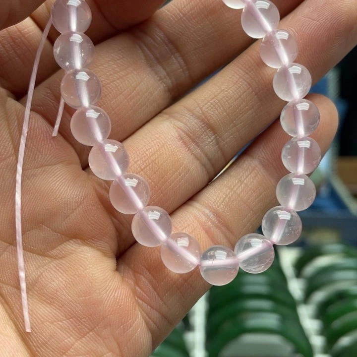 手链烟晶合金入门级粉晶手链