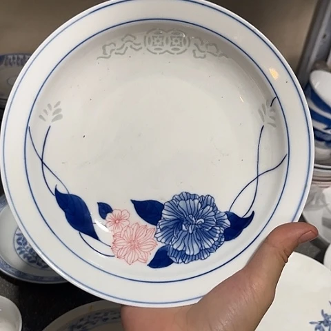 8寸手绘深盘一个陶瓷