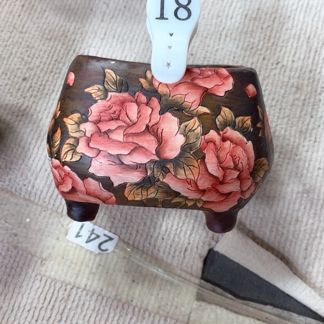 雅***子紫砂花盆陶瓷多肉花盆精品