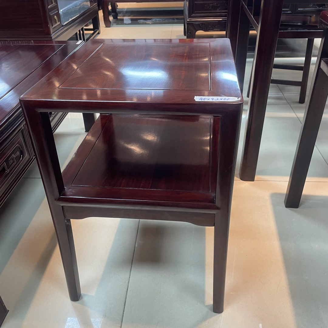 酸枝木  角几尺寸：长48宽42高61