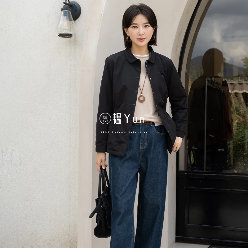 收腰夹棉防风外套D251516022M