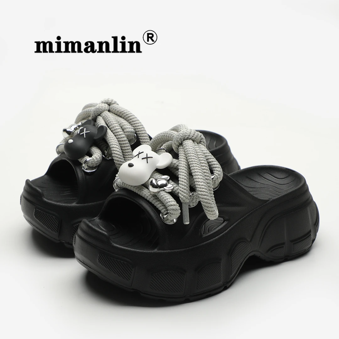 爆款增高7CM拖鞋女2025新款外穿夏季踩屎感防滑防臭厚底凉拖鞋子