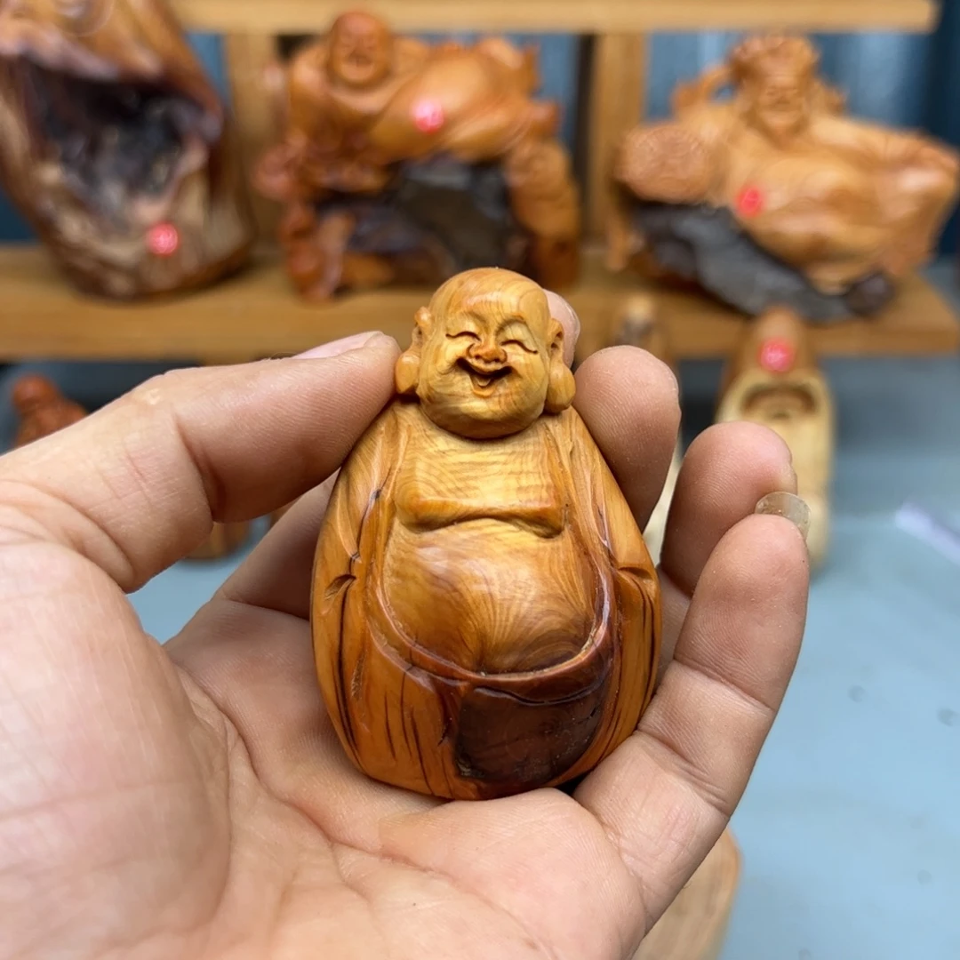 潇***雨木崖柏木摆件手把件