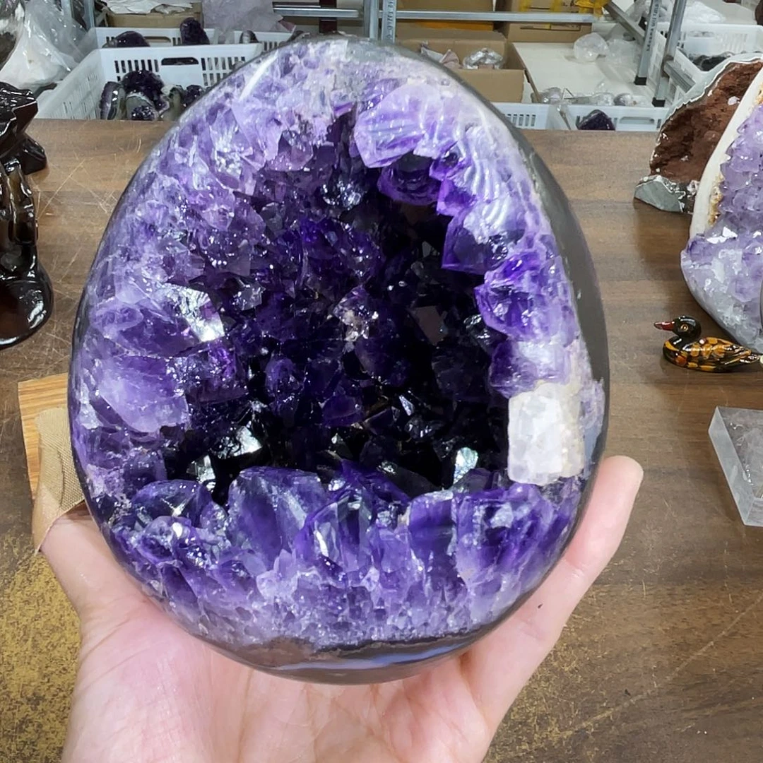 未镶嵌紫晶摆件晶体