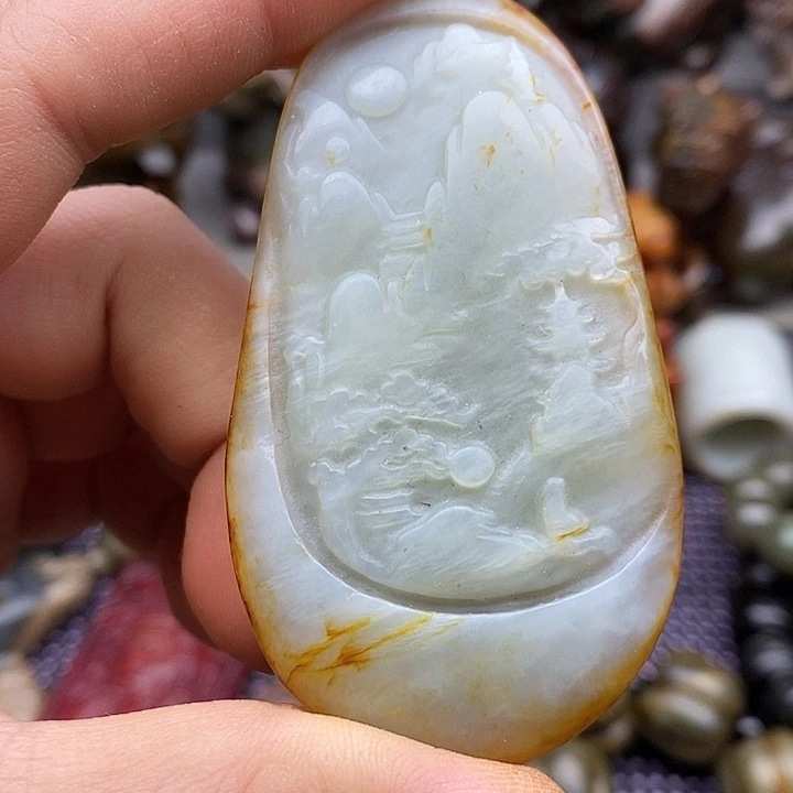 未镶嵌蛇纹石玉颈饰