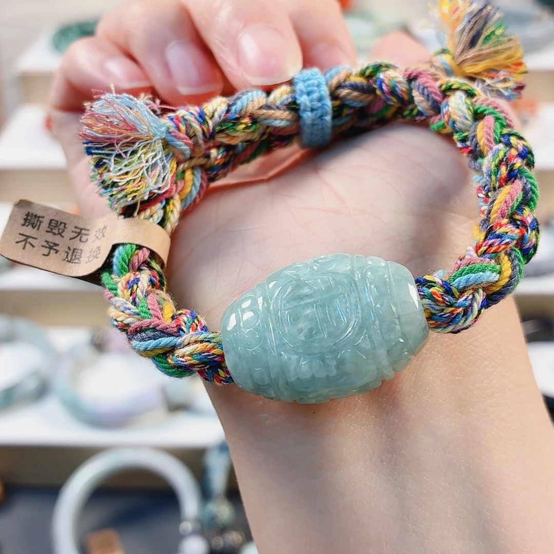 翡翠未镶嵌手链手串