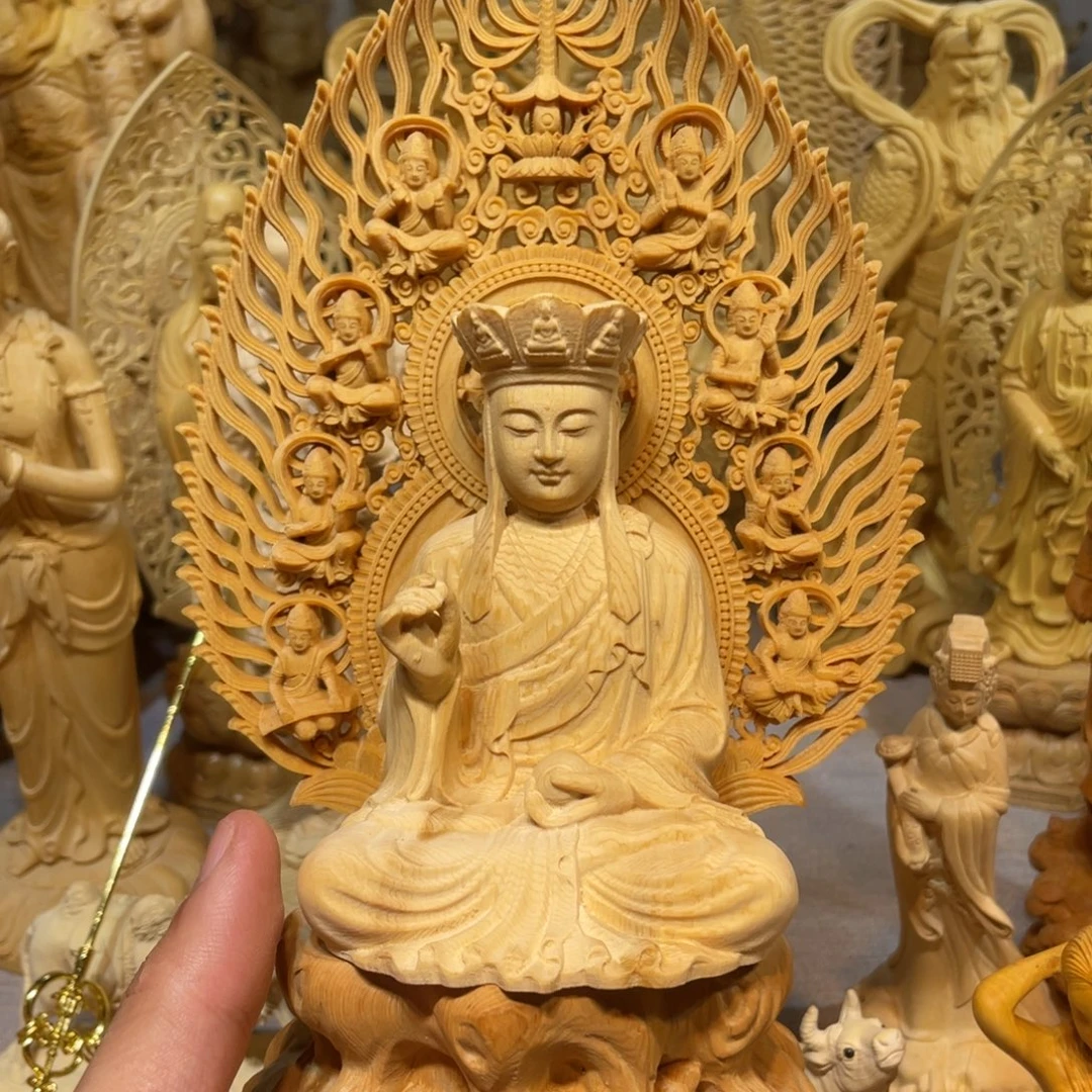 黄杨木小瑕疵地藏王