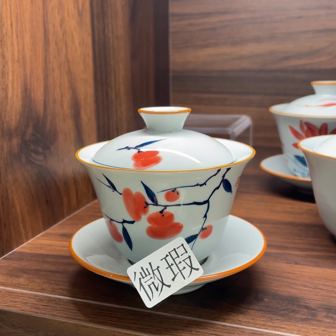 微瑕釉下彩纯手绘