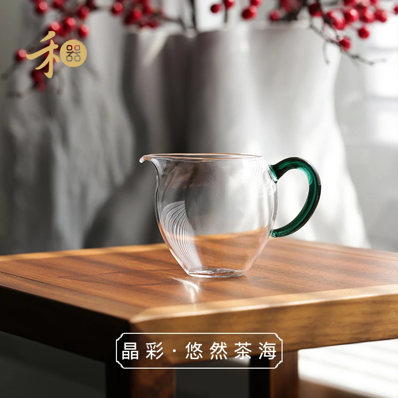 禾器晶彩·悠然茶海 高硼硅 玻璃公道杯 建议容量：230ml