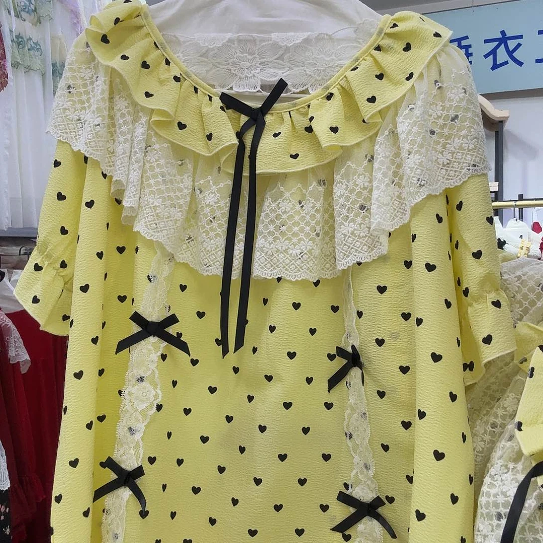 三醋酯纤维家居宫庭版型睡衣