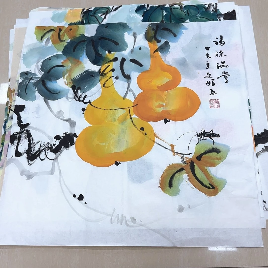 矢***菊国画国画作品多次