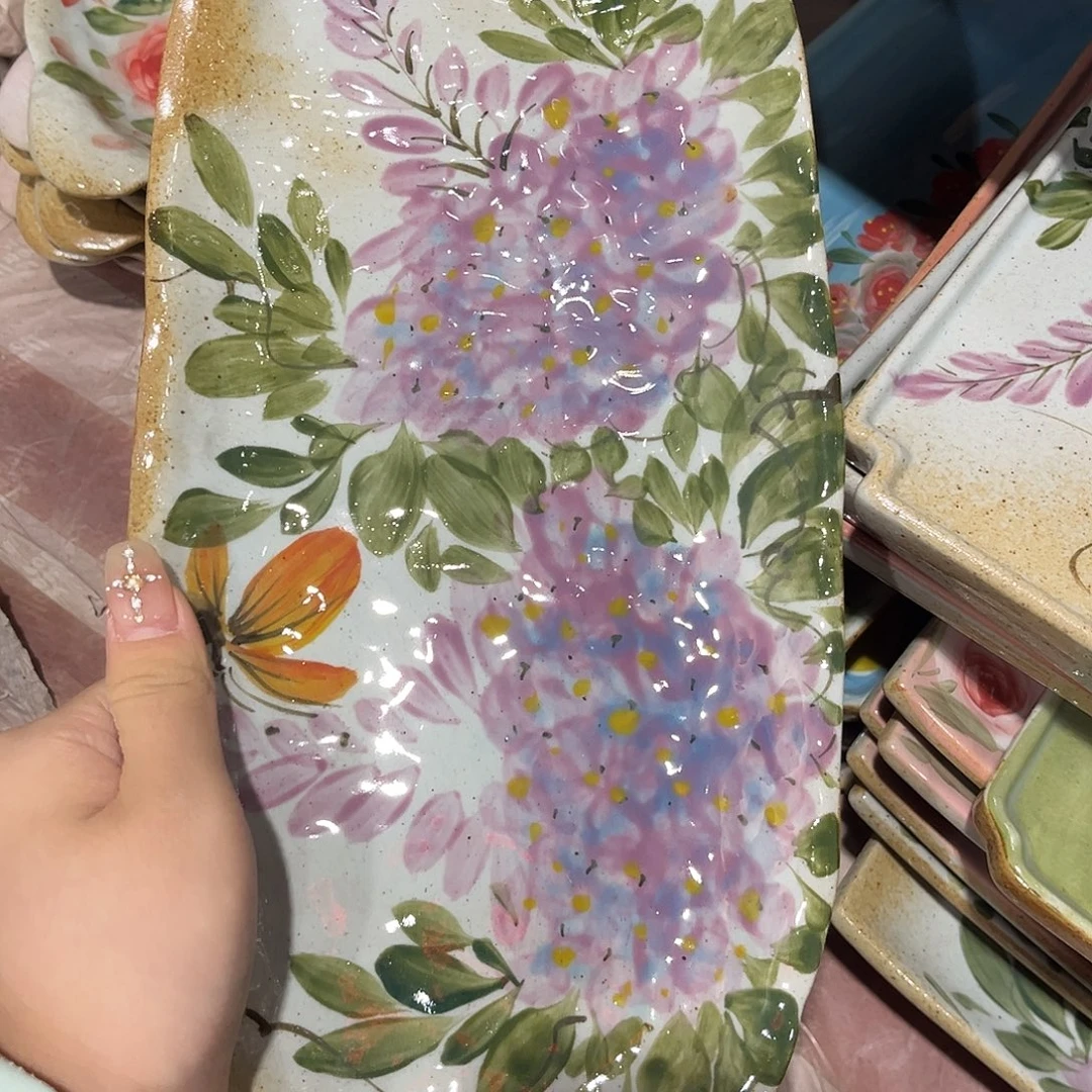 陶泥景德镇手工手绘高温釉下彩