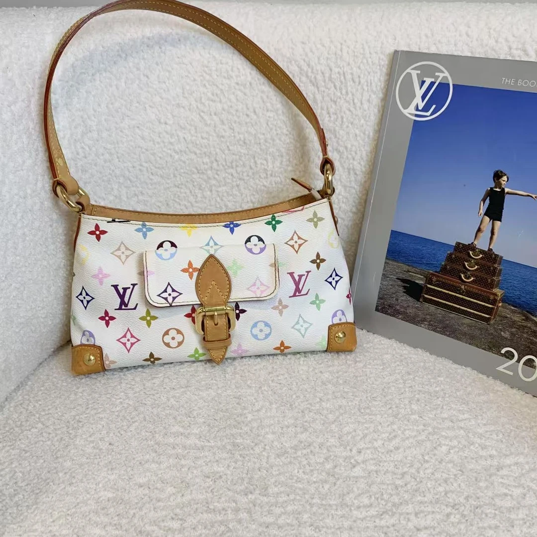 99新 LouisVuitton/路易威登 壹臻/ 白三彩中古牛角包/ 19079666