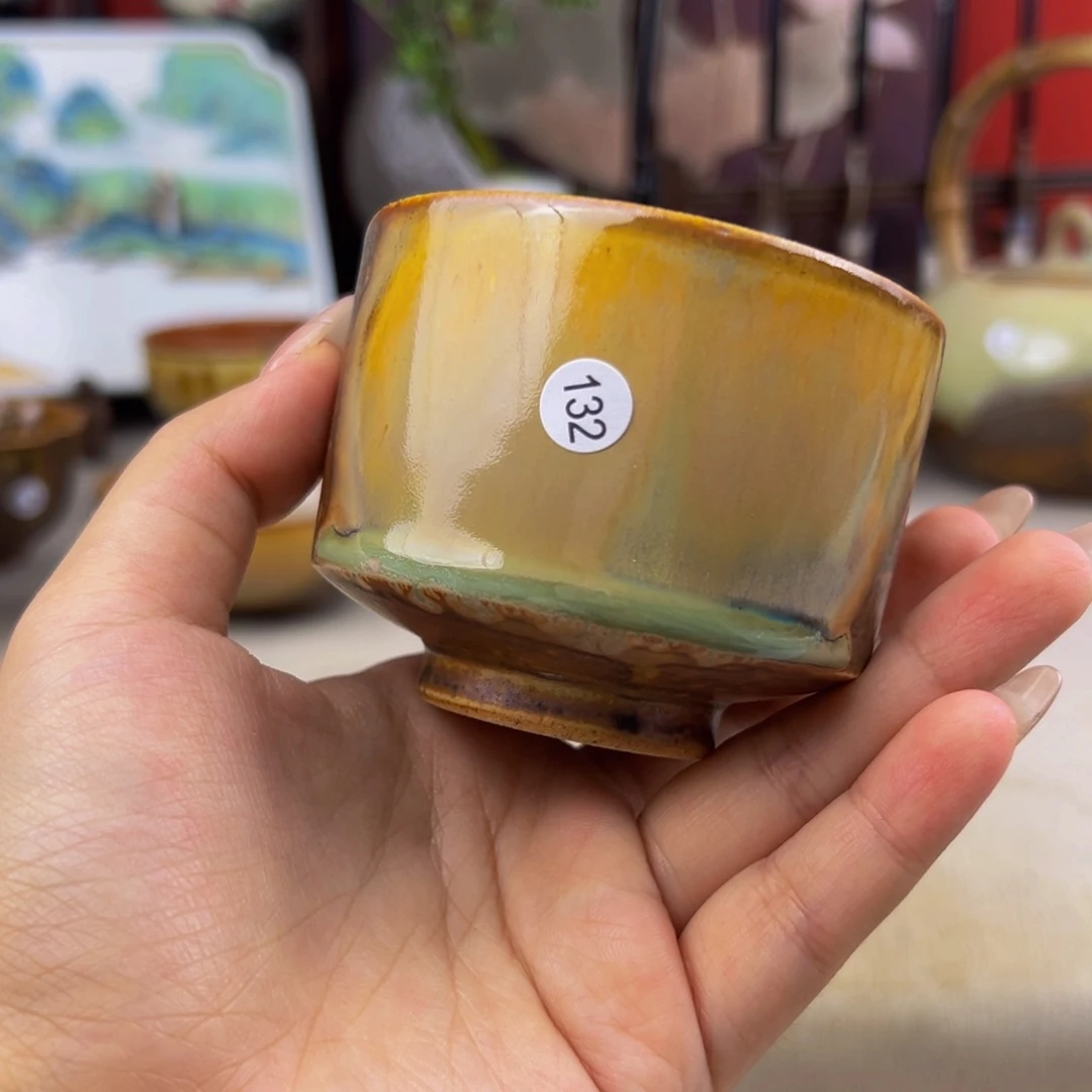 杯纯手工柴烧主人杯