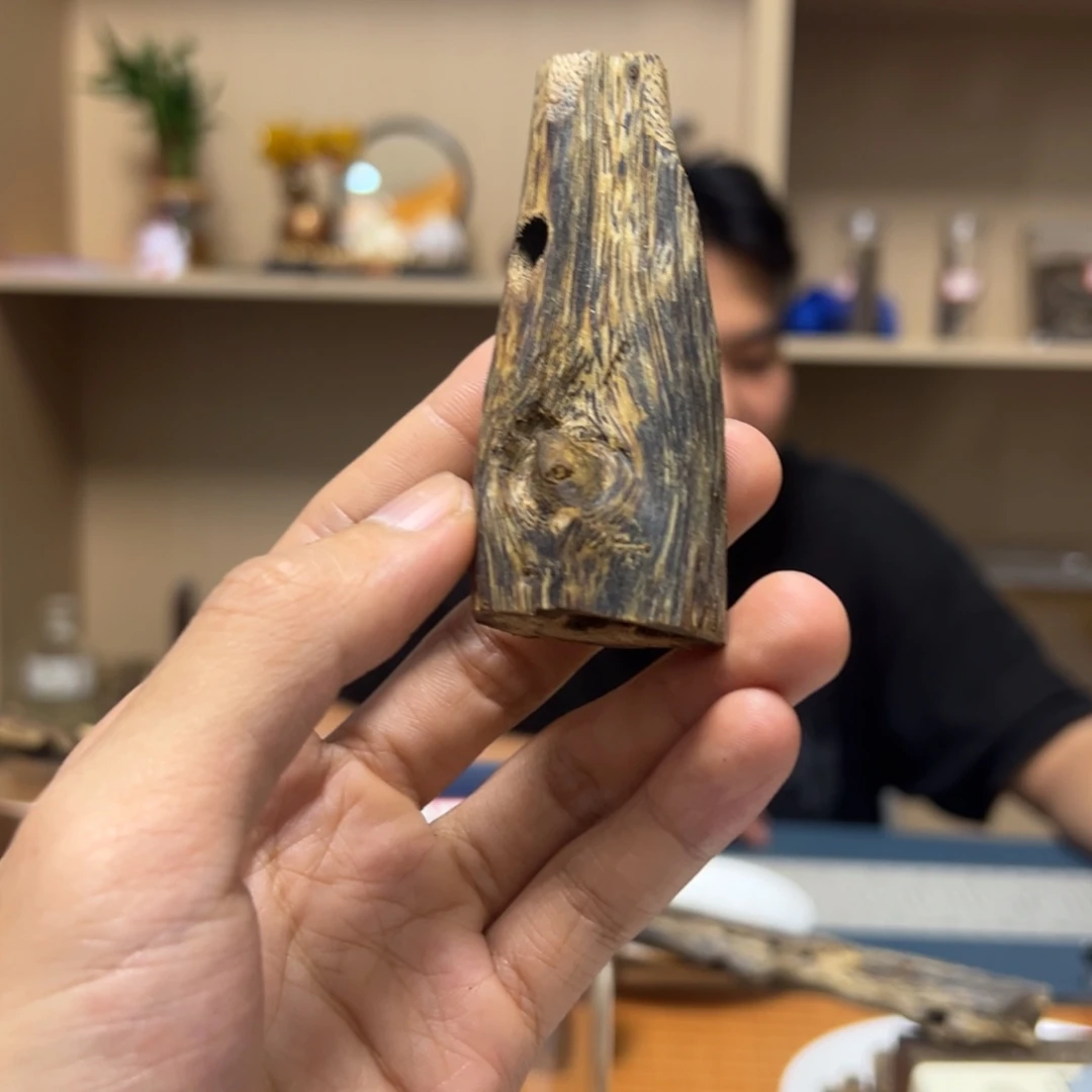 沉香流油王纯化熏香虫漏老料22克
