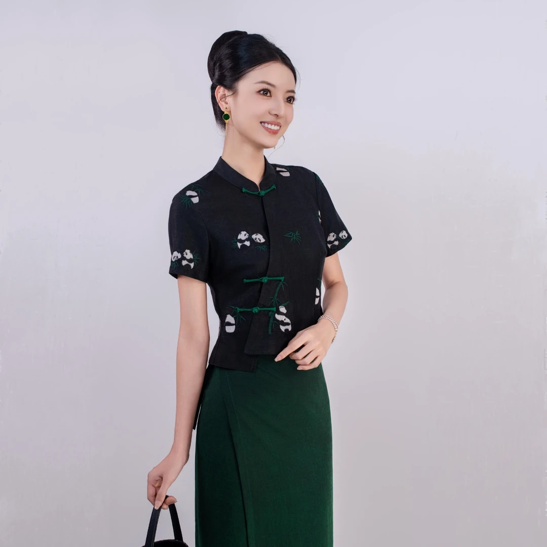 玉家人【勐竹】民族风桑蚕丝真丝香云纱傣族服装改良服饰新中式上衣