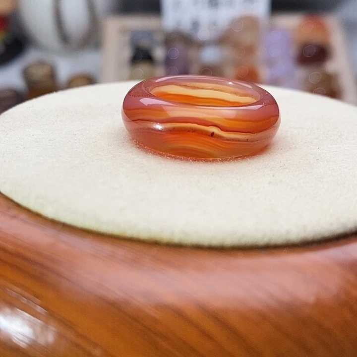 玛瑙/玉髓未镶嵌戒指A 75不退换港18内径18.4